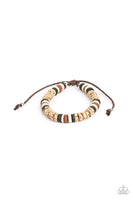 Paparazzi - Wild Wanderer - Brown Bracelet Sliding Knot (Fashion Fix Exclusive)