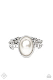 Paparazzi - One Day at a SHOWTIME - White Ring Fashion Fix