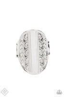 Paparazzi - Teeming With Texture - Silver Paparazzi Ring Fashion Fix