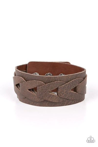 Paparazzi - Horse and Carriage - Brown Bracelet Snap (Fashion Fix Exclusive)