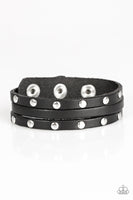 Radical Raider - Black Bracelet Snap Paparazzi #657