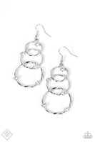 Paparazzi - Revolving Radiance - White Earrings Fashion fix