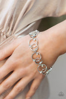 Paparazzi - The Universe Revolves Around Me - White Bracelet Clasp Fashion Fix
