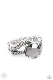 Paparazzi - Blockbuster Boom - Silver Paparazzi Ring