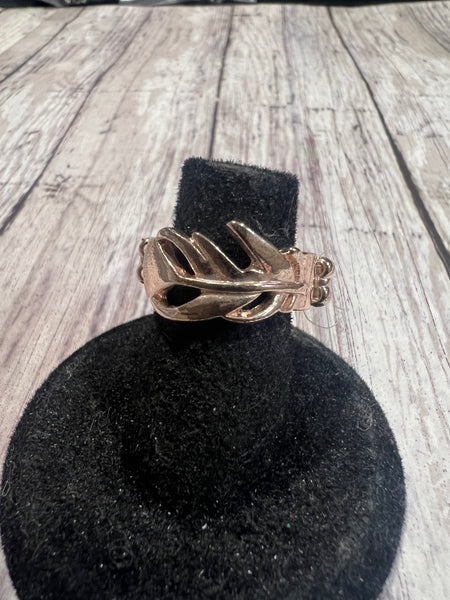 Paparazzi - BRIGHT As A Feather - Rose Gold Paparazzi Ring #663