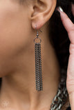 Paparazzi - SCARFed for Attention - Gunmetal Necklace
