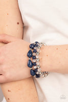Paparazzi - Beachside Brunch - Blue Bracelet Stretchy