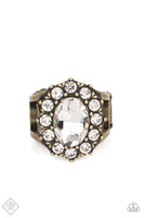 Paparazzi - Moxie Magic - Brass Paparazzi Ring Fashion Fix