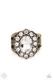 Paparazzi - Moxie Magic - Brass Paparazzi Ring Fashion Fix