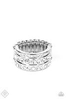 Paparazzi - Privileged Poise - White Paparazzi Ring Fashion Fix