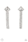 Paparazzi - Seasonal Sparkle - White Post Earrings Fashion Fix