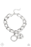 Paparazzi - Unyielding Roar - White Bracelet Clasp Fashion Fix