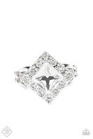 Paparazzi - Transformational Twinkle - White Paparazzi Ring Fashion Fix