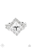 Paparazzi - Transformational Twinkle - White Paparazzi Ring Fashion Fix