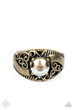 Paparazzi - Shimmer in Time - Brass Paparazzi Ring Fashon Fix