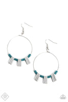 Paparazzi-  Luxe Lagoon - Blue Earrings Fashion Fix
