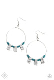 Paparazzi-  Luxe Lagoon - Blue Earrings Fashion Fix