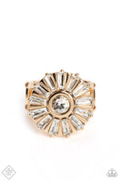 Paparazzi - High Society Haute - Gold Paparazzi Ring Fashion Fix