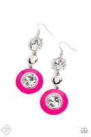 Paparazzi - Dame Disposition - Pink Earrings Fashion Fix