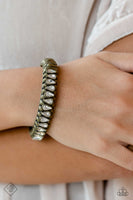 Paparazzi - Crafted Coals - Brass Bracelet Bangle Fashion Fix
