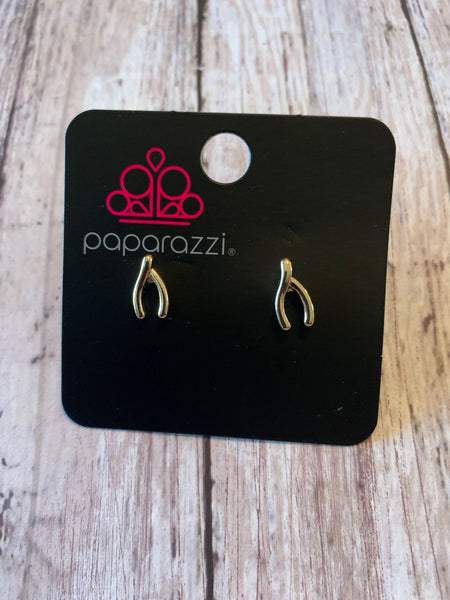 Paparazzi - Starlet Shimmer Earrings Gold