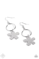 Paparazzi -  Foreshore Figurine - Silver Earrings Fashion Fix Flower