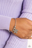 Paparazzi - Comber Canvas - Silver Bracelet Cuff Fashion Fix