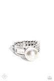 Paparazzi - All American PEARL - White Paparazzi Ring