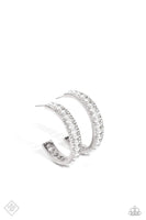 Paparazzi - Pearl Happy - White Earrings Hoops (Fashion Fix)