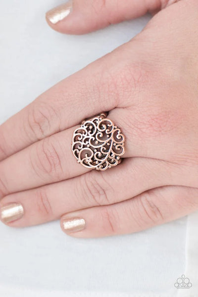 Thrills and Frills - Copper Paparazzi Ring #732