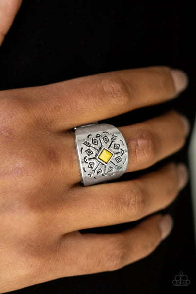Paparazzi - Here Today, Gone Tom-ARROW - Yellow Paparazzi Ring #759