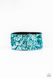Paparazzi - Starry Sequins - Blue Bracelet #986