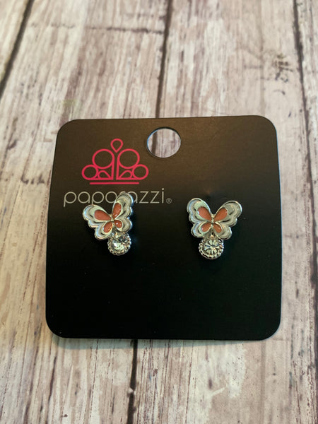 Paparazzi - Starlet Shimmer Earrings Butterfly