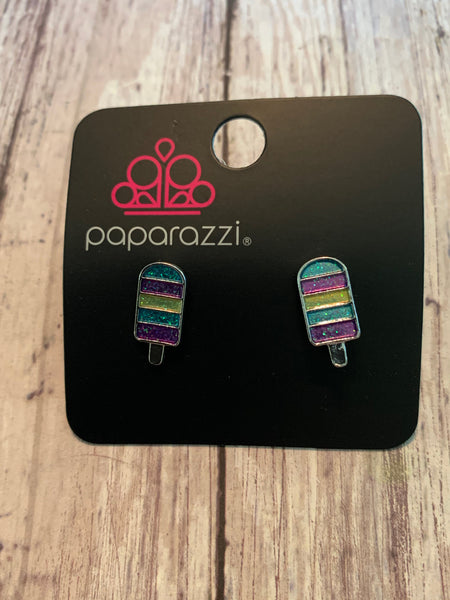 Paparazzi - Starlet Shimmer Earrings Popsicle