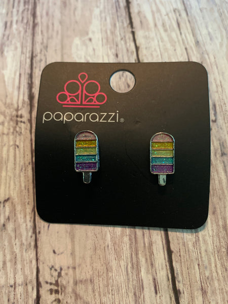 Paparazzi - Starlet Shimmer Earrings Popsicle