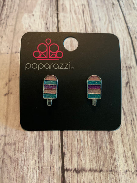 Paparazzi - Starlet Shimmer Earrings Popsicle