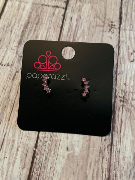 Paparazzi - Starlet Shimmer Earrings Pink