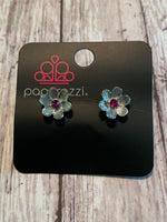Paparazzi - Starlet Shimmer Earrings Flower Pink