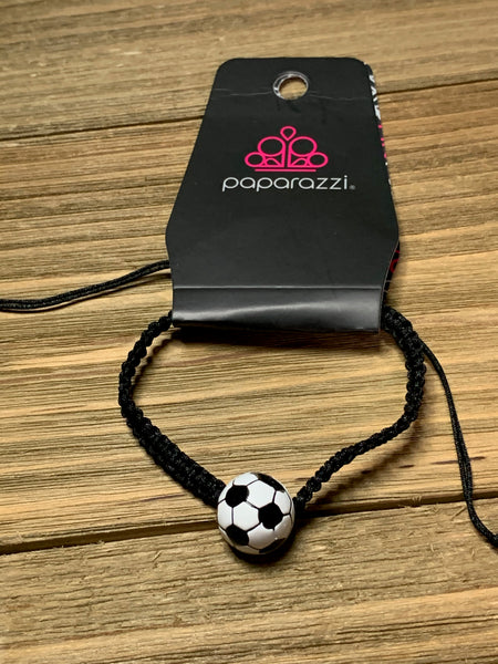 Paparazzi - Starlet Shimmer Bracelet Soccer Ball