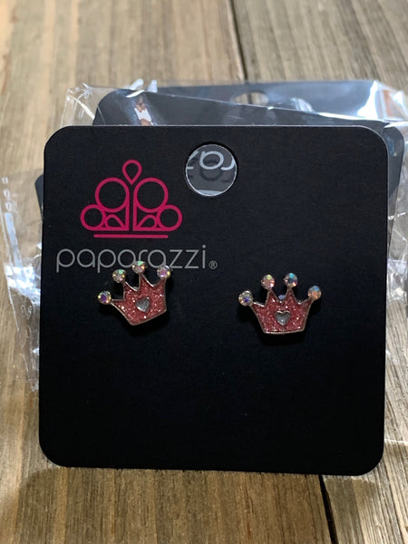 Paparazzi - Starlet Shimmer Earrings Crown Multi