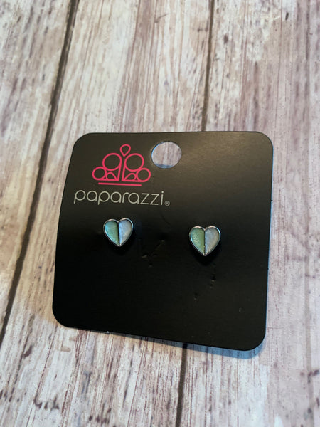 Paparazzi - Starlet Shimmer Earrings Heart