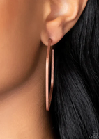 Major Flex - Copper Earrings Paparazzi
