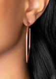 Major Flex - Copper Earrings Paparazzi