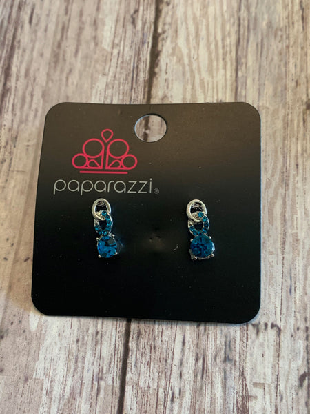 Paparazzi - Starlet Shimmer Earrings Blue