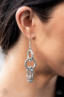 Paparazzi - Shameless Shine - White Earrings Fashion Fix