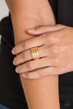 Paparazzi - Rough Around The Edges - Gold Paparazzi Ring