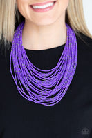 Paparazzi - Rio Rainforest - Purple Necklace Seed Beads