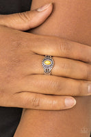 Paparazzi - Right On TREK - Yellow Paparazzi Ring