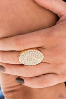Test Your Luxe - Gold - Paparazzi Ring Fashion Fix