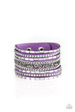 Paparazzi - Rhinestone Rumble - Purple Bracelet Snap